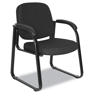 Alera® Alera Genaro Series Half-back Sled Base Guest Chair, 25" X 24.80" X 33.66", Black freeshipping - TVN Wholesale